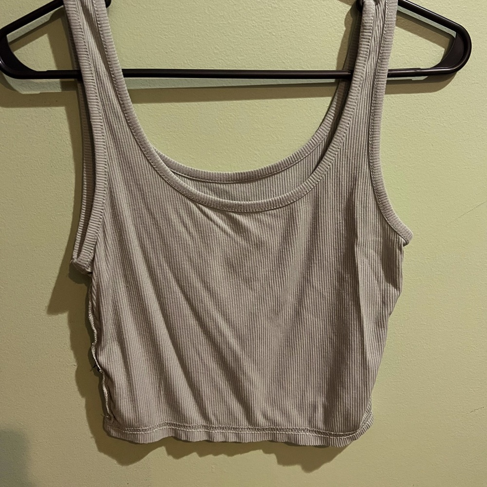 sage green tank top